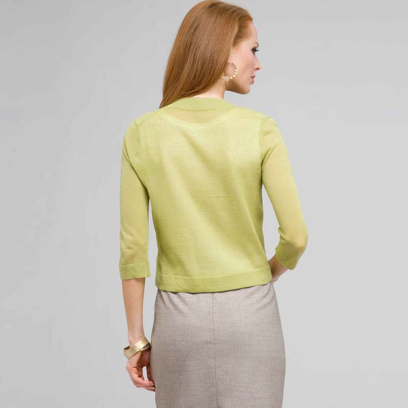 3/4 Sleeve Cardigan, New Dill, large image number 1